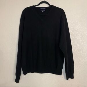 Club Room 100% Cashmere V Neck Sweater L